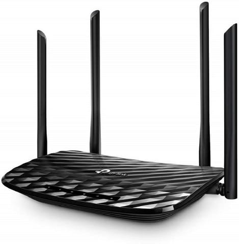 TP-Link Archer C6 Gigabit MU-MIMO Wireless Router, Dual Band 1200 Mbps Wi-Fi Speed, 5 Gigabit Ports, 4 External Antennas and 1 Internal Antenna WiFi Coverage with Access Point Mode