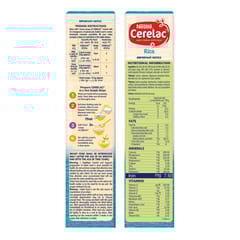 Nestle Cerelac Fortified Baby Cereal with Milk - Rice, 300g BIB Pack (From 6 Months)