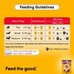 Pedigree Adult Wet Dog Food, Chicken & Liver Chunks in Gravy, 70 g (Pack of 15)