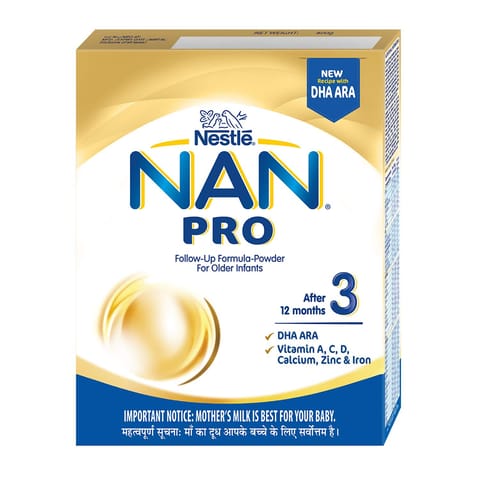 Nestlé NAN PRO stage 3 Follow-Up Formula Powder, After 12 months Up to 18 months