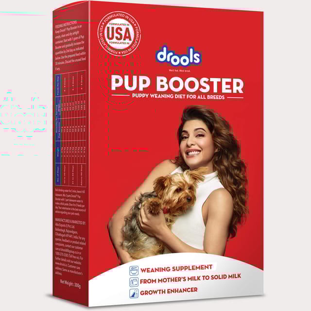 Drools Pup Booster - Puppy Weaning Diet for All Breeds, 300 gram