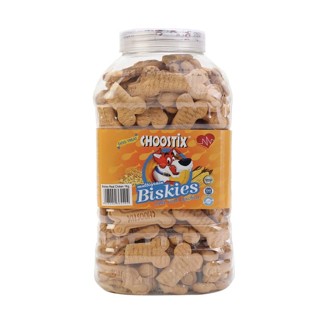 Choostix Biskies Real EGG Dog Treat, 500 G (Jar)