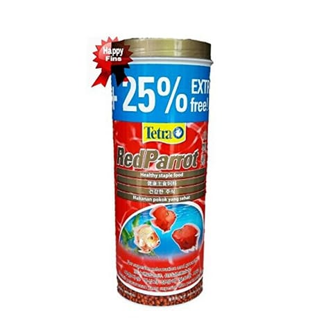 Tetra RED PARROT Complete Fish Food for Health, Colour and Growth (110g/250ml)