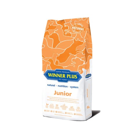 WINNER PLUS JUNIOR Super Premium Dry Food, 18 Kg (1 KG X 18)(WP-JNR-18)