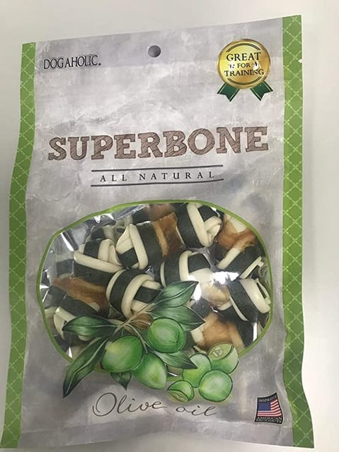 SBOLOK7 - Dogaholic® Super Bone Olive Oil Knotted, 7pcs