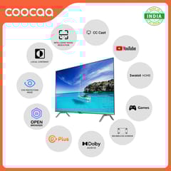 Coocaa 80 cm (32 inches) Frameless Series HD Ready Smart IPS LED TV 32S3U Pro (Black)