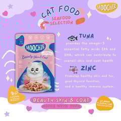 MOOCHIE Cat Gravy - BEAUTY SKIN & COAT WITH TUNA, 85 g (MCBSC85)