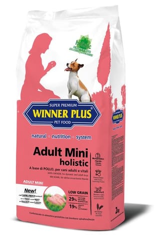 WINNER PLUS ADULT MINI HOLISTIC Super Premium Dry Food, 2 Kg (WPADM02)
