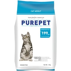 PUREPET DRY CAT FOOD ADULT, 1 KG - MACKEREL (21-PPT-ACM-1X0)