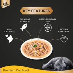 SHEBA FINE FOOD FOR CATS  CHICKEN with TUNA in Gravy, 70 g - ADULT CAT (21-SHB-CTG-70G)