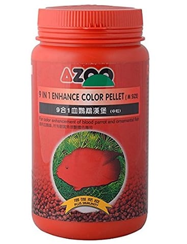 AZOO 9 IN 1 ENHANCE COLOR PELLET, 900 ml | 360 g | M SIZE - BLOOD PARROT (AZO-9I1-BPM)