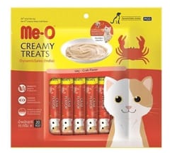 Me-O CREAMY CAT TREATS, 300 g - CRAB (15 g X 20)(ID5-CACH-4815)