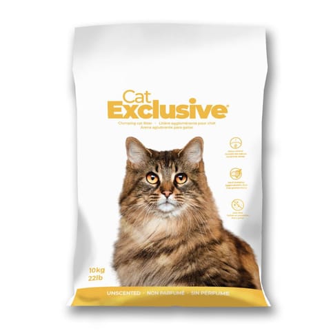 INTERSAND CAT EXCLUSIVE UNCENTED Scoopable Cat Litter, 10 Kg (017075)