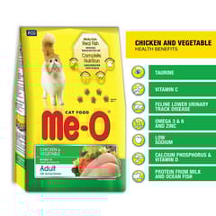 ME-O DRY CAT FOOD CHICKEN & VEG, 7 + 1 KG - ADULT (ID5-CA1N-317-P05)