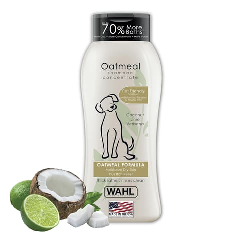 WAHL Shampoo Concentrate, 700 ml - OATMEAL, PET FRIENDLY FORMULA (0820004-700IN)