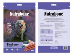NUTRABONE SUPER FUSION Dog Treat, 100 g - BLUEBERRY & CHICKEN (19-NB-BBC-X1K)