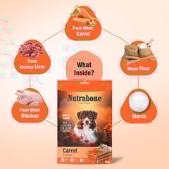 NUTRABONE SUPER FUSION Dog Treat, 100 g - CARROT & CHICKEN (NB10CRC)
