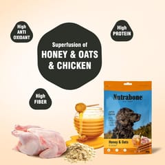 NUTRABONE SUPER FUSION Dog Treat, 100 g - HONEY OATS & CHICKEN (NB10HOC)