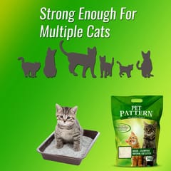 PET PATTERN Quick Clumping Natural CAT LITTER, 25 Kg (21-PP-NCL-25)