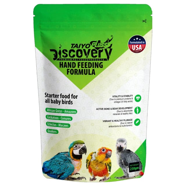 TAIYO PLUSS DISCOVERY Hand Feeding Formula for Baby Birds, 250 g