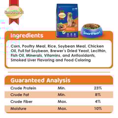 SMARTHEART DRY DOG FOOD SMOKED LIVER, 1.5 KG - ADULT (ID8-DAN-20105)