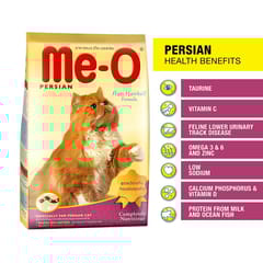 ME-O DRY CAT FOOD, ANTIHAIRBALL FORMULA - PERSIAN ADULT (FREE EXTRA FOOD 500G) (21-ID5-CA-51608-P14)