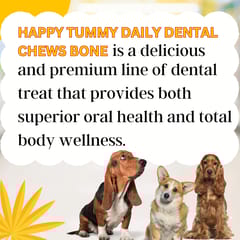 GNAWLERS HAPPY TUMMY DAILY DENTAL CHEWS SMALL, 150g X 21 PCs - MANGO (19-GNW-HTM-N21)