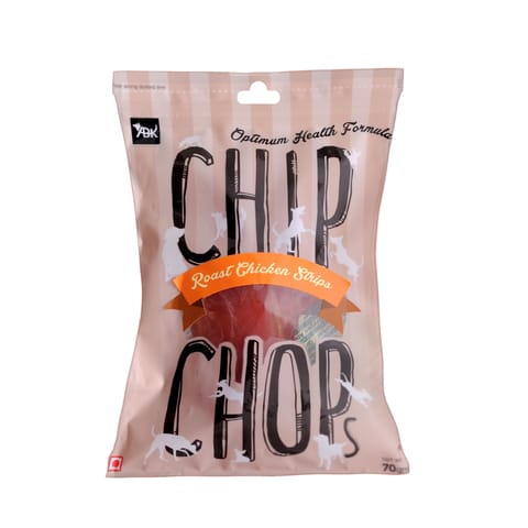 CHIP CHOPS DOG TREATS, 250 G - ROAST CHICKEN STRIPS (CC2502)(21-CC-RCS-X25)