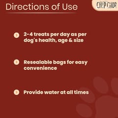 CHIP CHOPS DOG TREATS, 250 G - ROAST CHICKEN STRIPS (CC2502)(21-CC-RCS-X25)