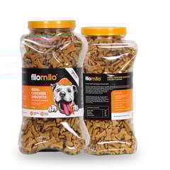 FILOMILO Real Chicken Dog Biscuits, 500 G - CHICKEN Flavour (21-FML-BKC-0X5)