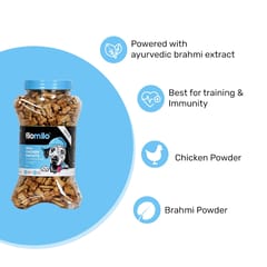 FILOMILO Real Chicken Dog Biscuits, 500 G - MILK & EGG Flavour (21-FML-BKM-0X5)