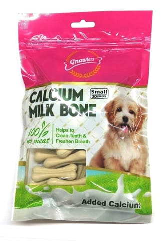 GNAWLERS CALCIUM MILK BONE, 90 Pcs - SMALL (19-GNW-CMB-N90)