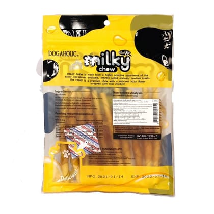 Milky Chew Stick Style Dog Treats | Premium Cheese and Chicken Flavored Snack | Strengthens Teeth and Bones | Highly Digestible, Nutritious Treats for Dogs of All Ages and Breeds | Pack of 3