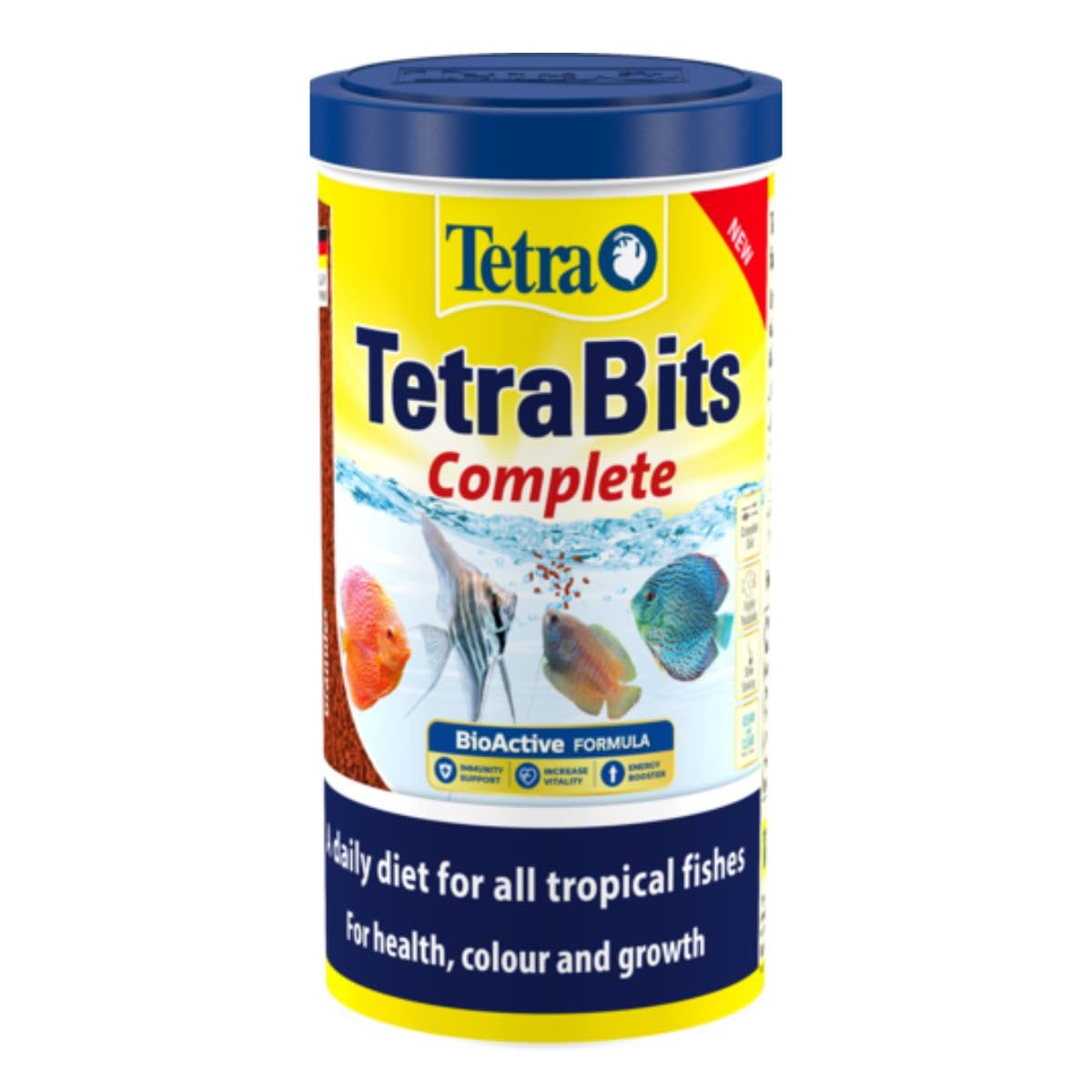 Tetra Bits Fish Food For All Discus And Other Demanding Tropical Fish To Maintain Good Health Colour And Growth Bio Active Formula 300 Gram, All Life Stages, Granule