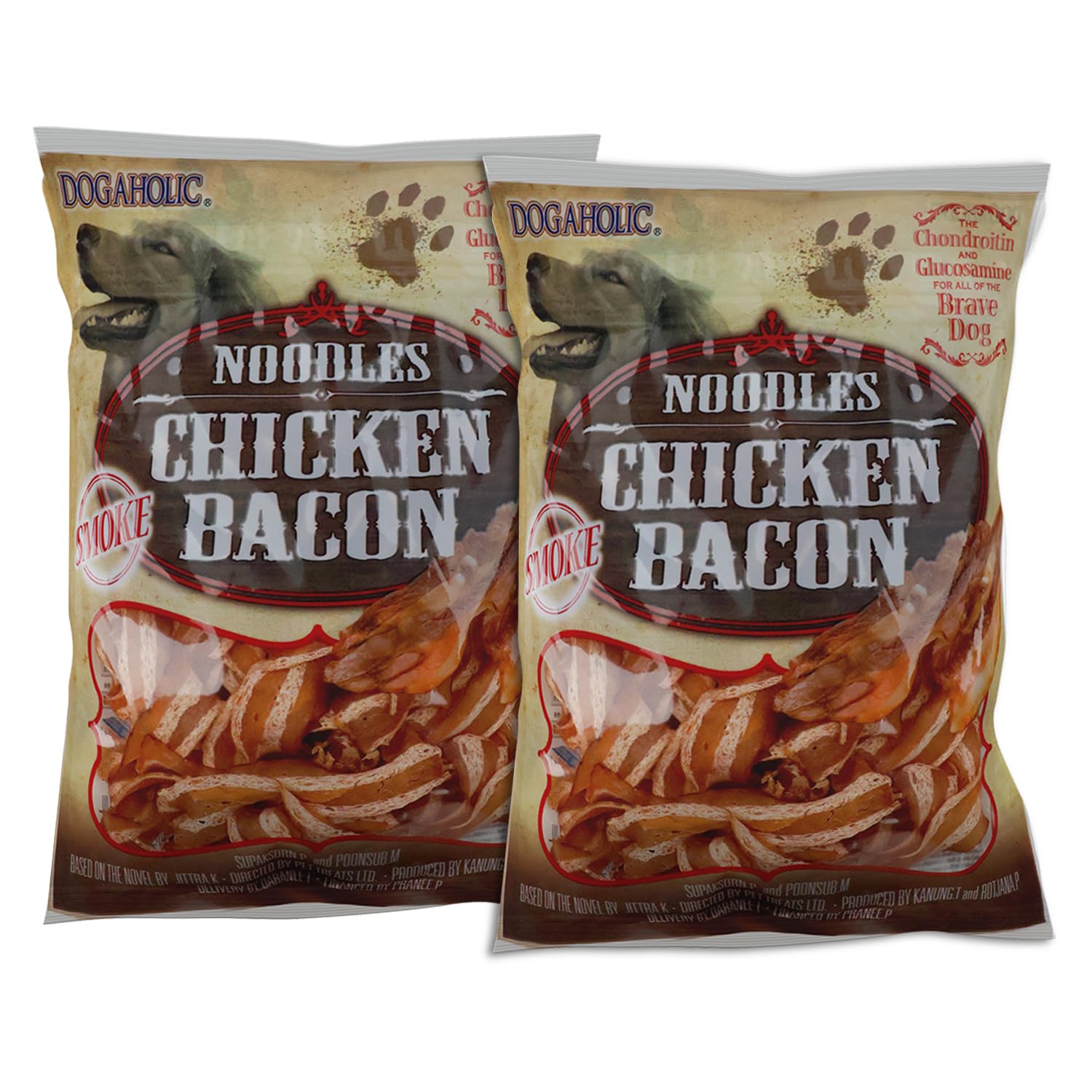 Rena Noodles Chicken Bacon Strips Smoke Flavour (Pack of 2),All Life Stages